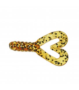 Manns Twister 4,5 cm ASGF miodowy złoty brokat(20)