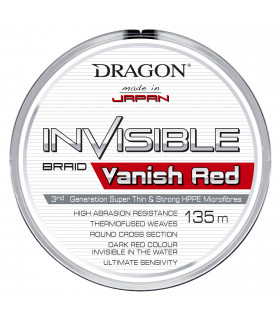 Plecionki Dragon Invisible Vanish Red 135 m