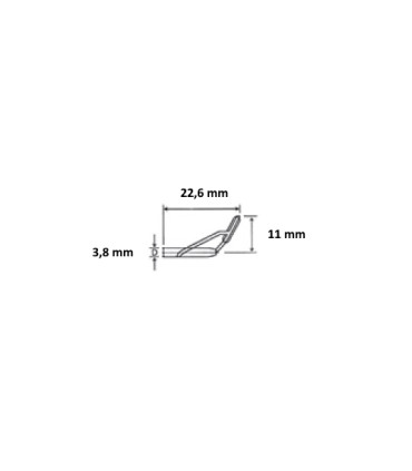 Przelotka szczytowa SiC  śr: 3.8 mm *