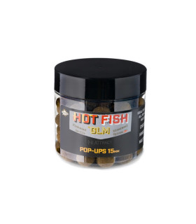 Kulki DB. Pop-Ups hot fish&GLM foodbait 15mm op.