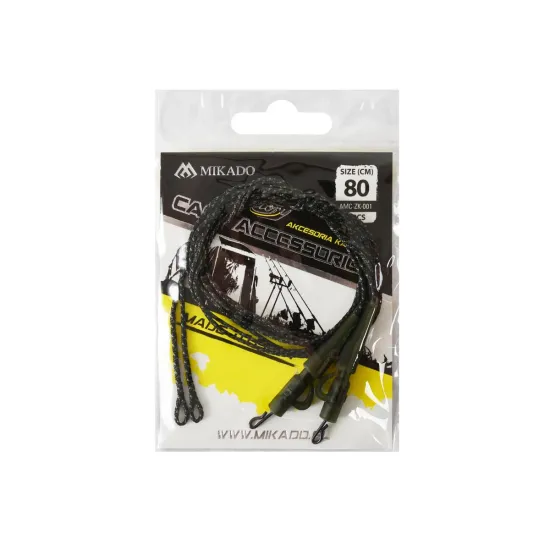 Zestaw karpiowy leadcore z bezpiecznym klipsem 80cm Mikado