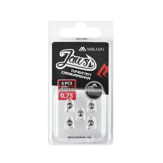Czeburaszka wolframowa Mikado Jaws 0.75g 5 sztuk