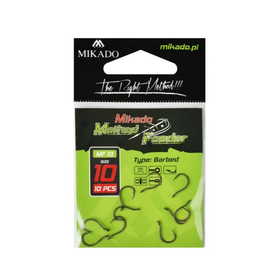 Haczyki methodowe Mikado HMF13 rozmiar 10 10 sztuk