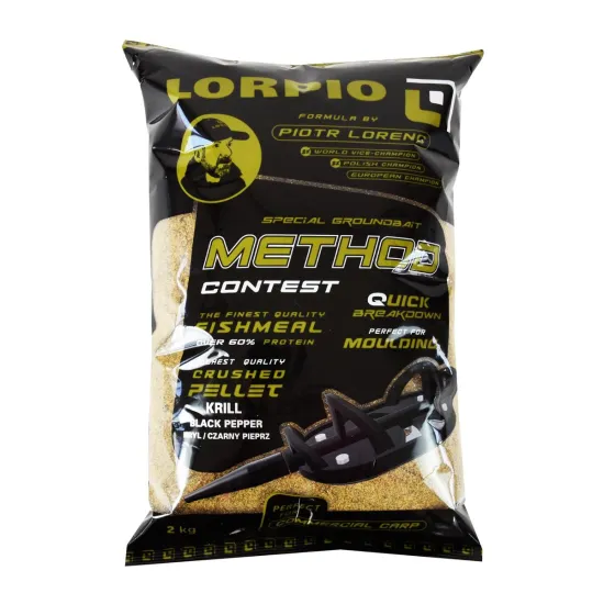 Zanęta wędkarska Method Feeder Contest kryl/czarny pieprz Lorpio 2kg