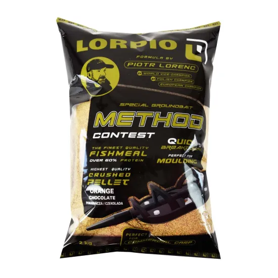 Zanęta wędkarska Method Feeder Contest pomarańcza/czekolada Lorpio 2kg