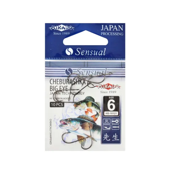 Haczyki spinningowe Mikado Sensual Cheburashka Big Eye rozmiar 6 10 sztuk