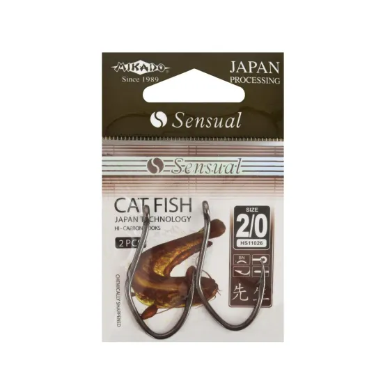 Haczyki sumowe Mikado Sensual Catfish rozmiar 2/0 czarny nikiel 2 sztuki