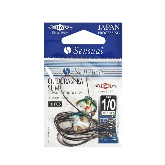 Haczyki spinningowe Mikado Sensual Cheburashka Slim rozmiar 1/0 10 sztuk