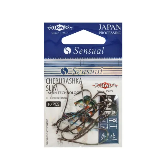 Haczyki spinningowe Mikado Sensual Cheburashka Slim rozmiar 2 10 sztuk