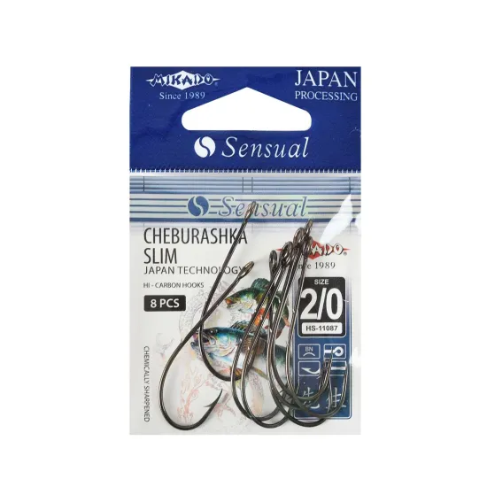 Haczyki spinningowe Mikado Sensual Cheburashka Slim rozmiar 2/0 8 sztuk