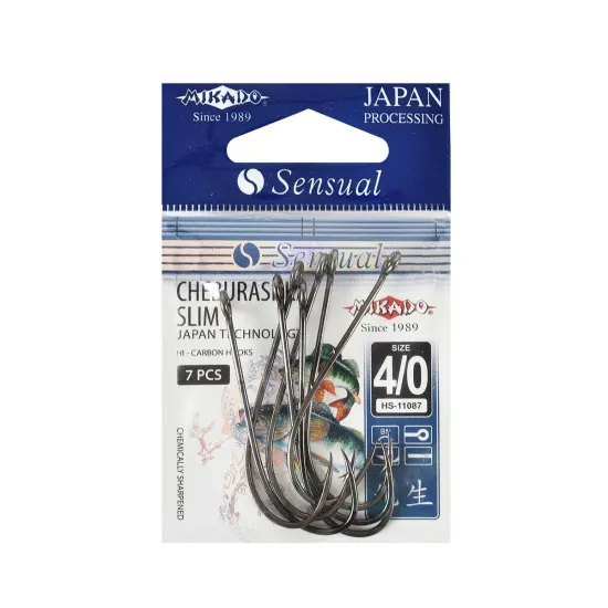 Haczyki spinningowe Mikado Sensual Cheburashka Slim rozmiar 4/0 7 sztuk