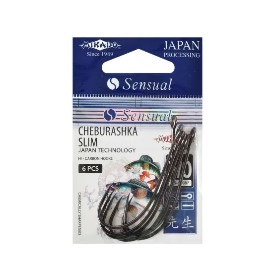 Haczyki spinningowe Mikado Sensual Cheburashka Slim rozmiar 5/0 6 sztuk