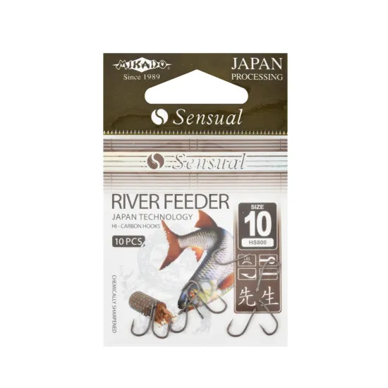 Haczyki feederowe Mikado Sensual River Feeder rozmiar 10 10 sztuk