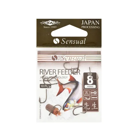 Haczyki feederowe Mikado Sensual River Feeder rozmiar 8 10 sztuk
