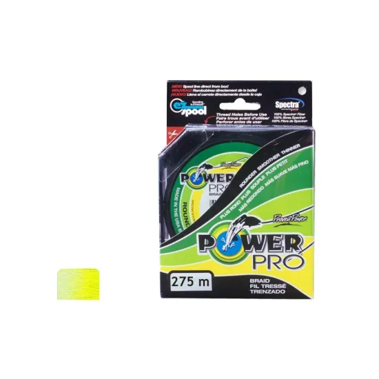Plecionka spinningowa Power Pro Hi-Vis Yellow 0,13mm 275m