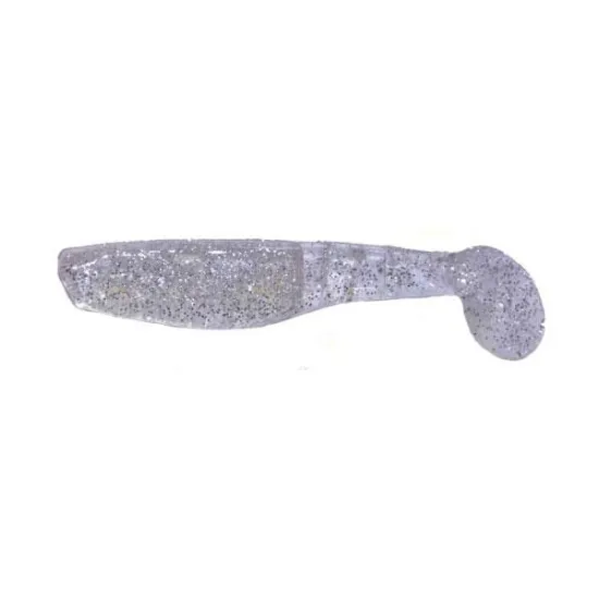 Ripper, kopyto Mann's 9cm MFCL przezroczysty / srebrny brokat
