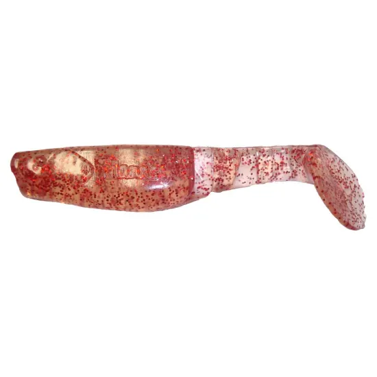 Ripper, kopyto Mann's 9cm RFCL przezroczysty / czerwony brokat