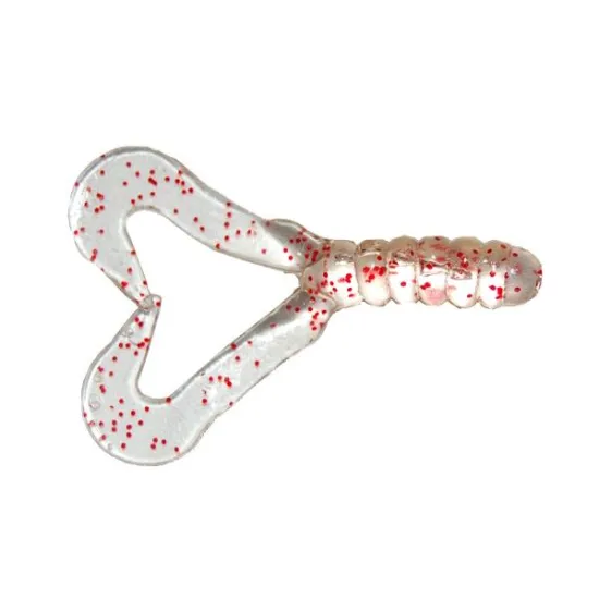 Twister Manns 4,5 cm RFCL przezroczysty / czerwony brokat