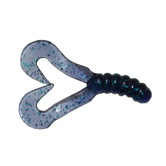 Twister Manns 4,5 cm JB granatwoy / zielony brokat
