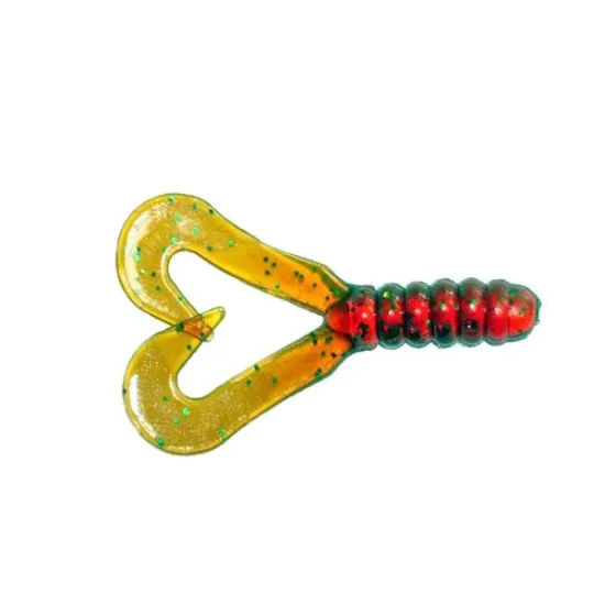 Twister Manns 4,5 cm GNFMO motor oil / zielony brokat