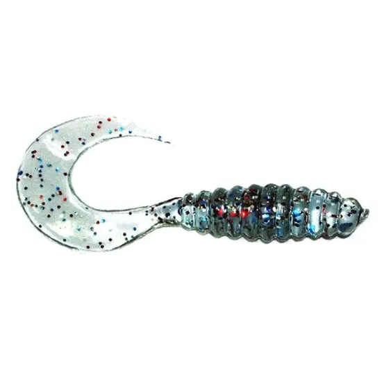 Twister Manns 3,0 cm BLI przezroczysty z brokatem