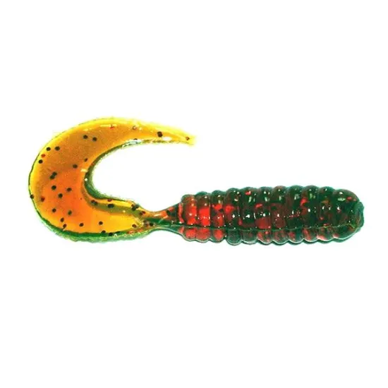 Twister Manns 3,0 cm RFMO motor oil / czerwony brokat