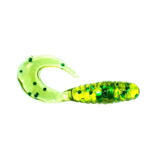 Twister Manns 4,0 cm KUD oliwkowy / zielony brokat