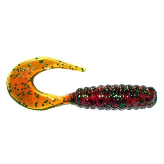 Twister Manns 4,0 cm GNFMO motor oil / zielony brokat