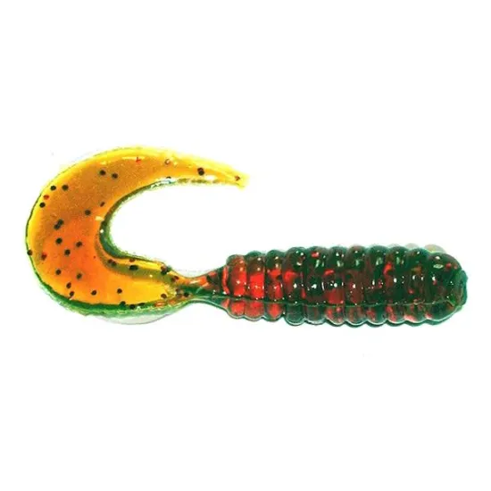 Twister Manns 4,0 cm RFMO motor oil / czerwony brokat