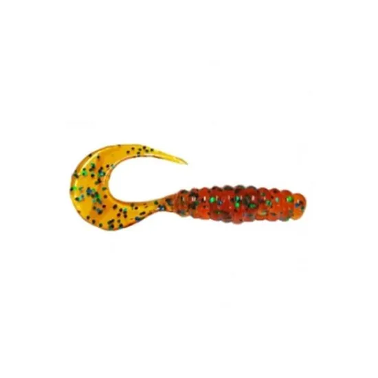 Twister Manns 5,5 cm WH miodowy / zielony brokat