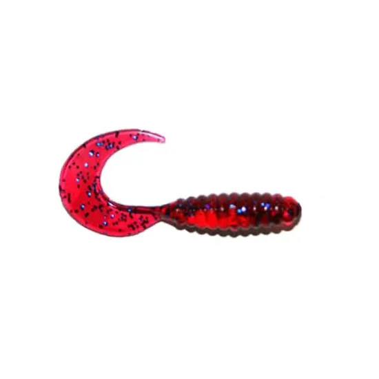 Twister Manns 5,5 cm PU wiśniowy / niebieski brokat