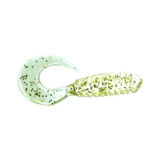 Manns Twister 9 cm GFCL przezr/złoty brokat