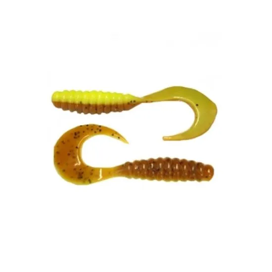 Twister Manns 4,0 cm PSCH zielono-brązowy z pieprzem