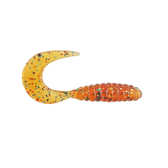 Twister Manns 4,0 cm ASMIX miodowy / kolorowy brokat
