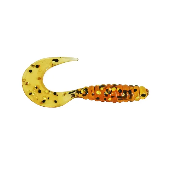 Twister Manns 4,0 cm ASGF miodowy złoty brokat