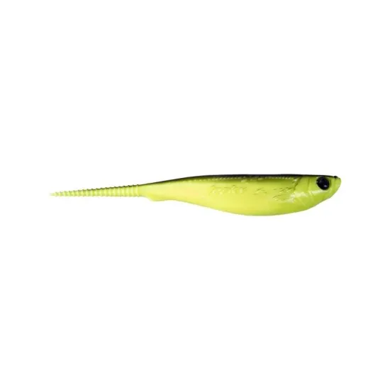 Jerkbait Jerky 15cm super yellow black red tail