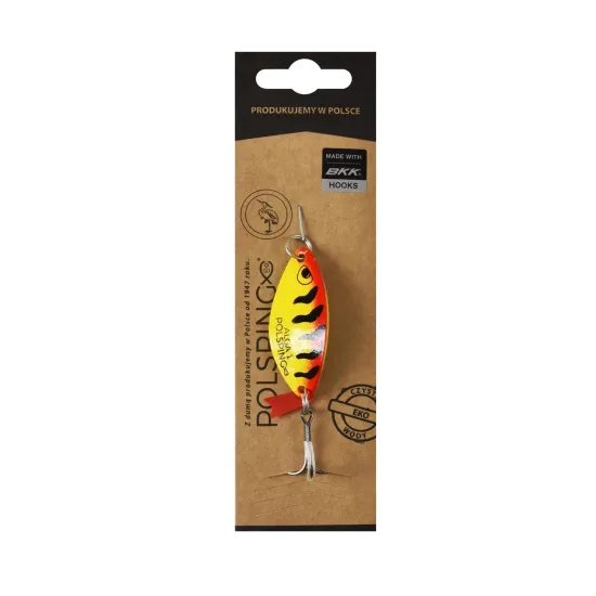 Błystka wahadłowa Polsping Alga Yellow Tiger "1" 13g