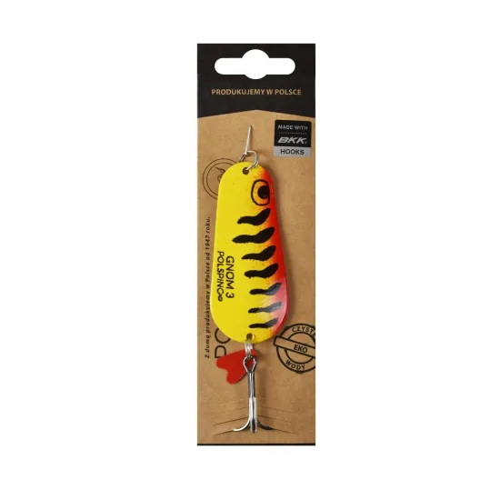 Błystka wahadłowa Polsping Gnom Yellow Tiger "3" 30g