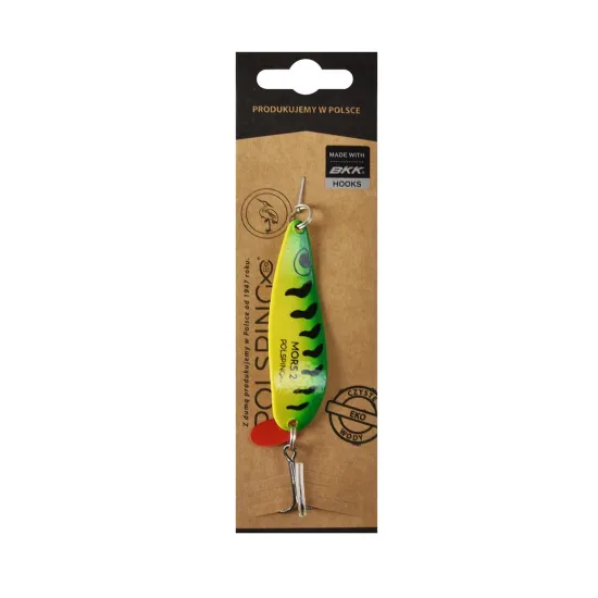 Błystka wahadłowa Polsping Mors Green Tiger "2" 14g