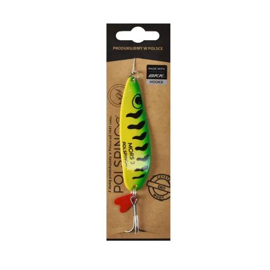 Błystka wahadłowa Polsping Mors Green Tiger "3" 25g