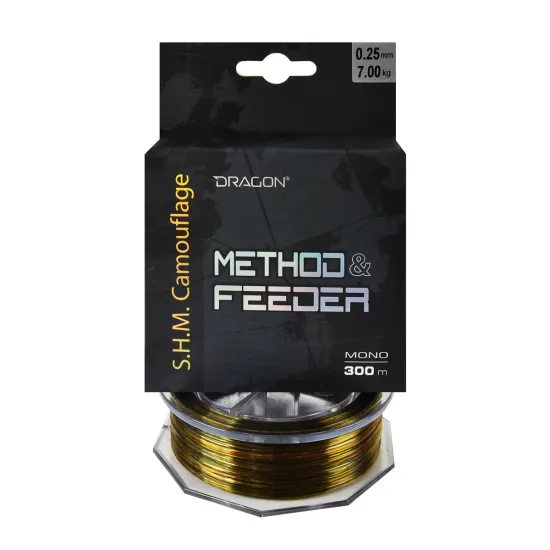 Żyłka do methody Dragon S.H.M. Camouflage Method & Feeder 0.25mm 300m