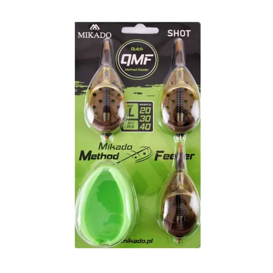 Zestaw Quick Method Feeder Shot 3 x koszyk 20,30,40g + forma Mikado