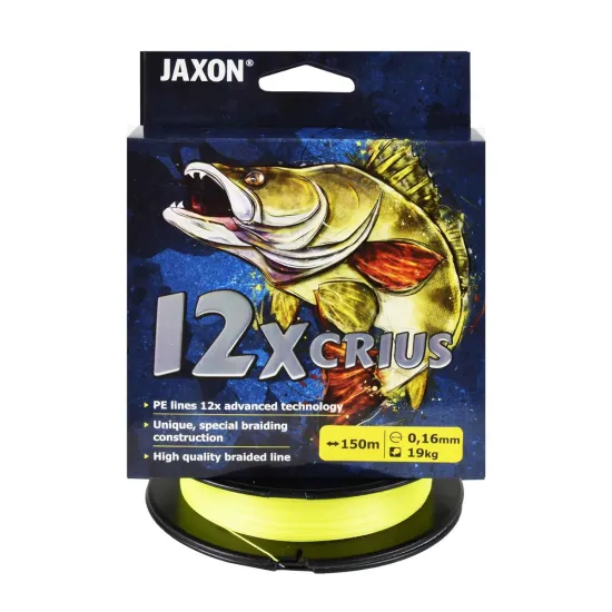 Plecionka spinningowa Jaxon Crius 12X fluo 0.16mm 150m