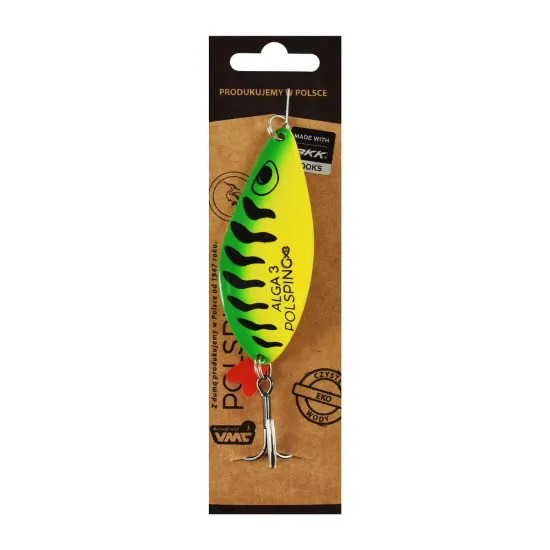Błystka wahadłowa Polsping Alga Green Tiger "3" 21g