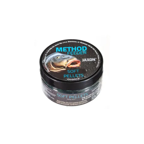 Pellet haczykowy Soft Method Feeder marcepan zielony 8/10mm Jaxon 50g