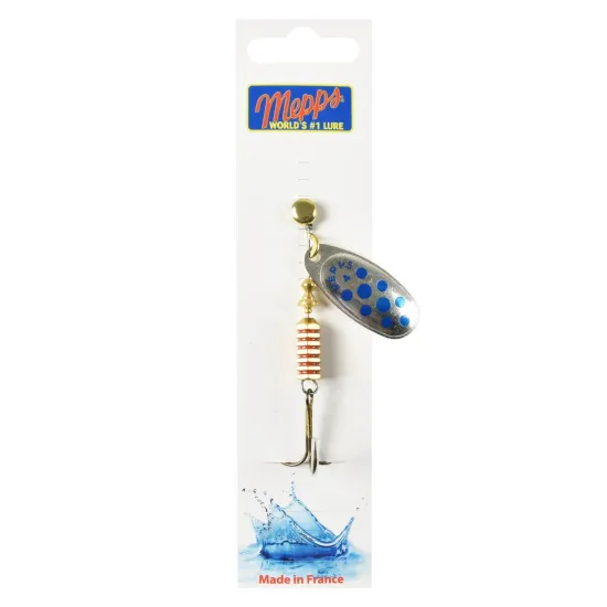 Błystka obrotowa Mepps Comet Decore srebrna /niebieska 4 8g