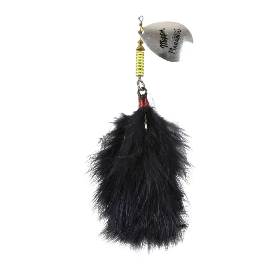 Błystka obrotowa Mepps Giant Marabou srebrny/czarny 40g