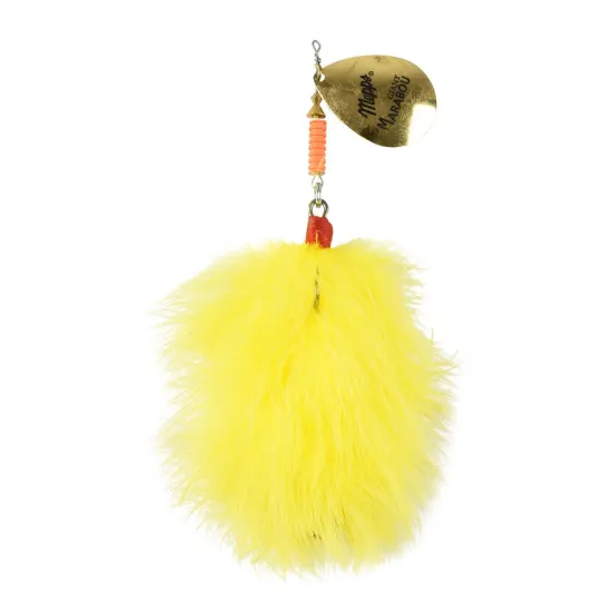 Błystka obrotowa Mepps Giant Marabou złoty/żolty 40g