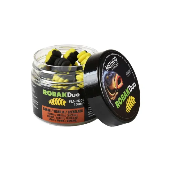 Wafters Robak Duo Method Feeder 10mm banan, wanilia, czekolada Jaxon 25g