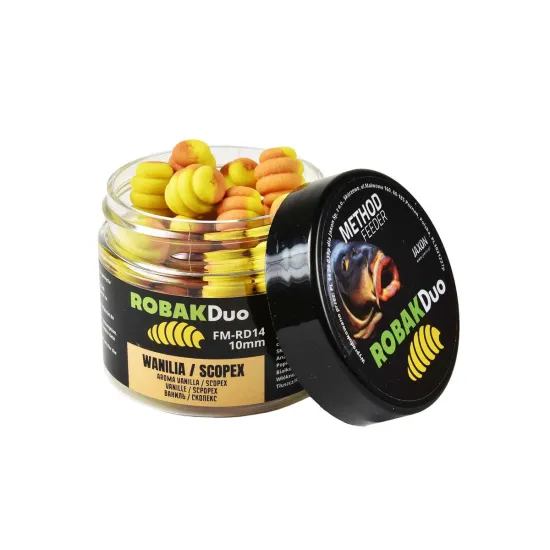 Wafters Robak Duo Method Feeder 10mm wanilia, scopex Jaxon 25g